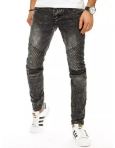 Pánské tmavě šedá džínové kalhoty #1357048
