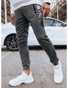 Pánské teplákové kalhoty šedé #6071863