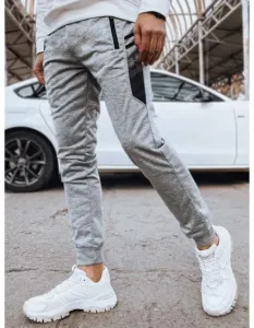 Pánské teplákové kalhoty šedé #6071864