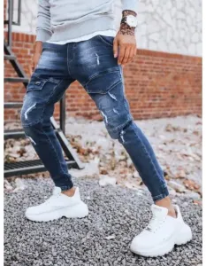 Pánské bojové džínové kalhoty modrá