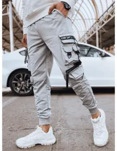 Pánské bojové kalhoty šedé #6071868