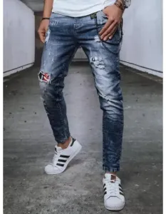 Pánské džínové kalhoty LEVA modré #1372490