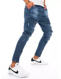 Pánské džínsové jogger kalhoty světle modré YOUTH