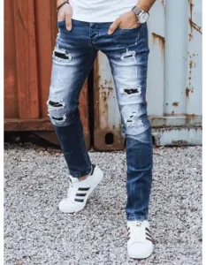 Pánské kalhoty džínové ROY modré