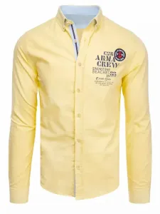 Buďchlap Originální žlutá košile s potiskem #1917030
