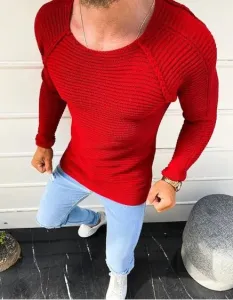 Pánský nadměrný svetr červený