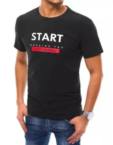 Pánské tričko s potiskem START černé