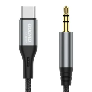 Dudao L11ProT audio kabel USB-C / 3.5mm mini jack, šedý (L11PROT)