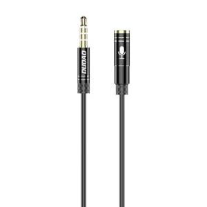 Prodlužovací audio kabel AUX jack 3,5 mm Dudao L11S, 1 m (černý)