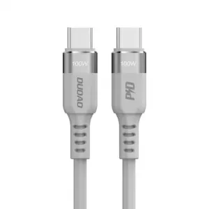 Dudao LC5Max kabel USB-C / USB-C PD 100W 1m, šedý (C5MAX)
