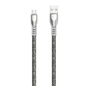 Dudao Zinc Alloy kabel USB / Micro USB 5A 1m, šedý (L3PROM gray)