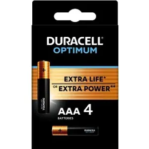 DURACELL Optimum alkalická baterie mikrotužková AAA 4 ks