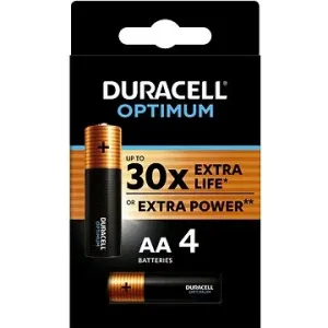 DURACELL Optimum alkalická baterie tužková AA 4 ks