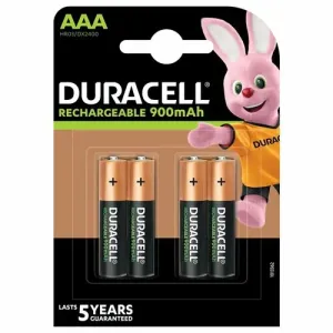 Duracell Rechargeable baterie 900mAh 4 ks (AAA)