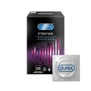 Durex Intense - vroubkované a tečkované kondomy (3ks) #188889