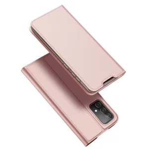 Dux Ducis Skin Pro knížkové kožené pouzdro na Samsung Galaxy A73, růžové