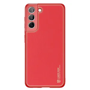 Dux Ducis Yolo elegantní obal z eko kůže Samsung Galaxy S22+ (S22 Plus) červený