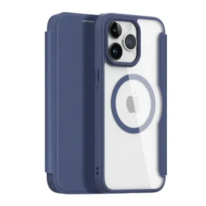 Dux Ducis Skin X Pro iPhone 15 Pro magnetický flip kryt MagSafe - modrý