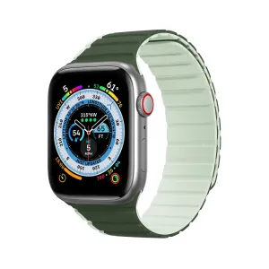 Magnetický řemínek Apple Watch Ultra, SE, 9, 8, 7, 6, 5, 4, 3, 2, 1 (49, 45, 44, 42 mm) Dux Ducis (verze LD) - zelený