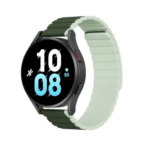 Univerzální magnetický řemínek Samsung Galaxy Watch 3 45mm / S3 / Huawei Watch Ultimate / GT3 SE 46mm Dux Ducis Strap (22mm LD verze) - zelený
