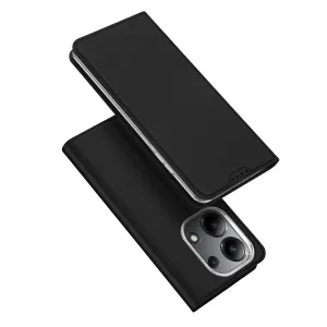 Pouzdro Dux Ducis Skin Pro s klopou a slotem na kartu pro Xiaomi Redmi Note 13 4G - černé