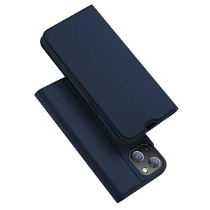 Dux Ducis Skin Pro knížkové kožené pouzdro na iPhone 14, modré