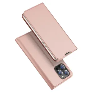 Dux Ducis Skin Pro knížkové kožené pouzdro na iPhone 14 Pro Max, růžové