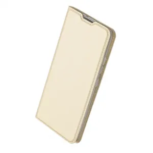 Dux Ducis Skin Pro knížkové kožené pouzdro na Motorola Moto G10/G20/G30/G10 Power, zlaté