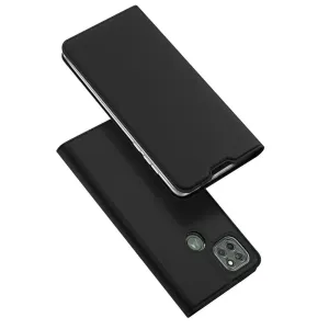 DUX DUCIS Skin Pro knížkové kožené pouzdro na Motorola Moto G9 Power, černé