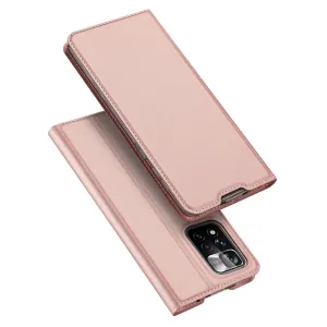 Dux Ducis Skin Pro knížkové kožené pouzdro na Poco M4 Pro 5G, růžové