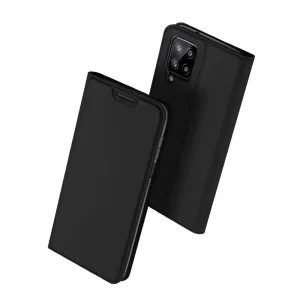 Dux Ducis Skin Pro knížkové kožené pouzdro na Samsung Galaxy A22 4G, černé