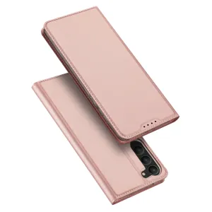 Dux Ducis Skin Pro knížkové kožené pouzdro na Samsung Galaxy S23, růžové