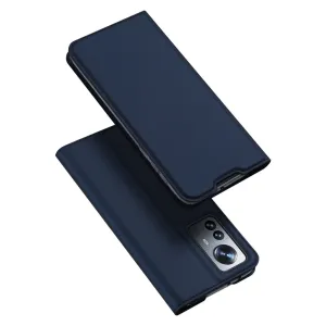 Dux Ducis Skin Pro knížkové kožené pouzdro na Xiaomi 12 Pro, modré