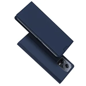 Dux Ducis Skin Pro pouzdro pro Xiaomi Redmi Note 12 Pro / Poco X5 Pro 5G flip cover card wallet stand blue