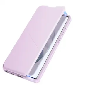 DUX DUCIS Skin X knížkové kožené pouzdro na Samsung Galaxy S22 Ultra, růžové