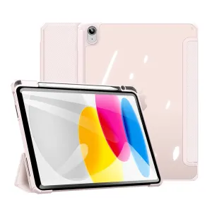 Dux Ducis Toby iPad 10,9'' 2022 (10. generace) pouzdro s chytrým krytem Apple Pencil a držákem na stylus růžové barvy
