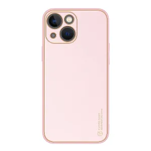 Dux Ducis Yolo iPhone 14 Plus pouzdro elegantní kryt z eko kůže růžové