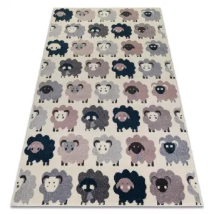 Dywany Lusczow Dětský koberec Sheep krémový, velikost 190x270