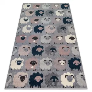 Dywany Lusczow Dětský koberec Sheep šedý, velikost 190x270