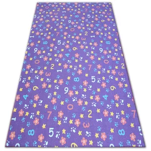 Dywany Lusczow Dětský kusový koberec NUMBERS fialový, velikost 300x350
