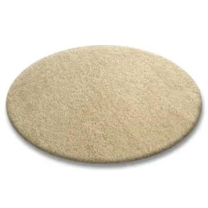 Dywany Lusczow Kulatý koberec SHAGGY Hiza 5cm česnekový, velikost kruh 150