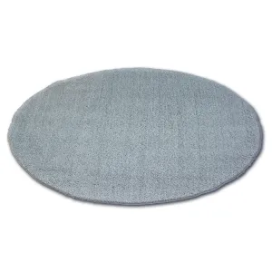 Dywany Lusczow Kulatý koberec SHAGGY MICRO stříbrný, velikost kruh 80