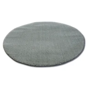 Dywany Lusczow Kulatý koberec SHAGGY MICRO zelený, velikost kruh 100