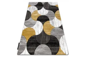 Dywany Lusczow Kusový koberec ALTER Geo mušle zlatý, velikost 160x220