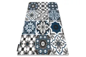 Dywany Lusczow Kusový koberec ALTER Porto květiny modrý, velikost 280x370