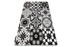 Dywany Lusczow Kusový koberec ALTER Porto květiny šedý, velikost 280x370