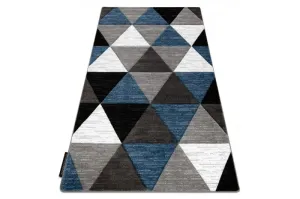 Dywany Lusczow Kusový koberec ALTER Rino trojúhelníky modrý, velikost 160x220