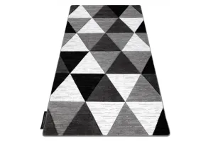 Dywany Lusczow Kusový koberec ALTER Rino trojúhelníky šedý, velikost 120x170
