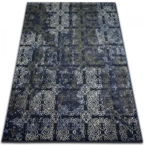 Dywany Lusczow Kusový koberec DROP JASMINE 453 tmavě modrý, velikost 160x220