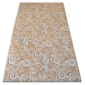 Dywany Lusczow Kusový koberec DROPS Bubbles béžový, velikost 100x300